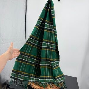 IRISH COUNTY TARTAN 100% PURE NEW WOOL SCARF MADE IN DUBLIN 68” x 11”